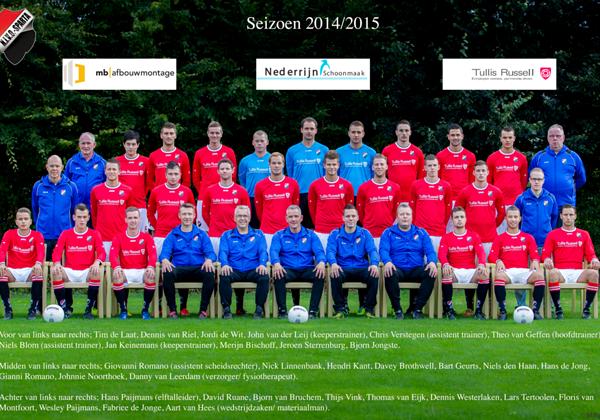 Teamfoto en spelers 2014-2015